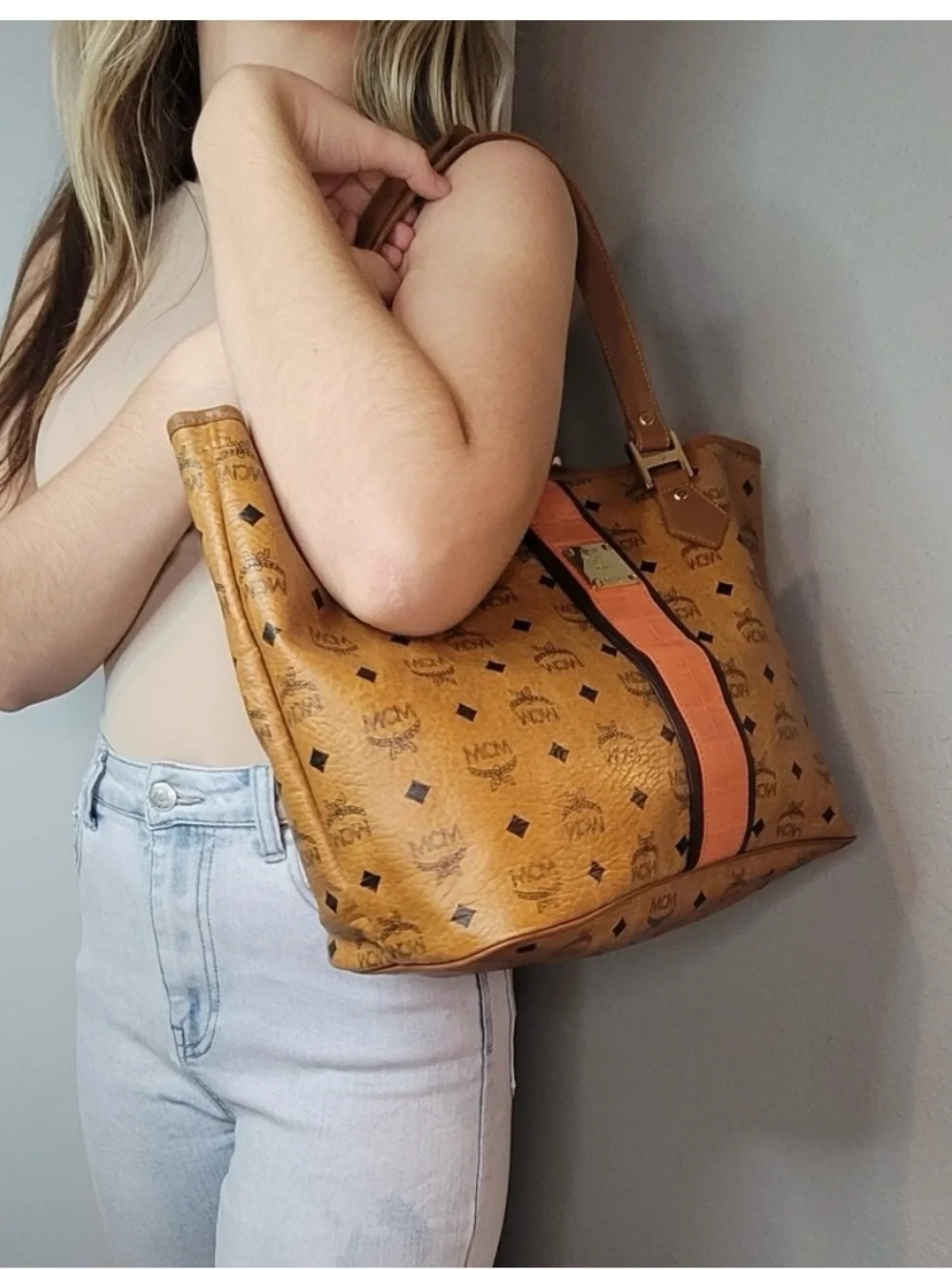 MCM gold tone